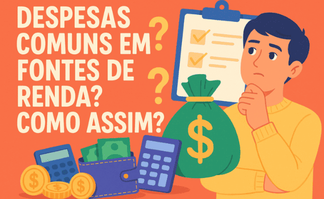 Despesas Comuns em Fontes de Renda? Veja o Lucro!